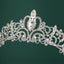 Women's Luxury Rhinestone Alloy Princess Crown Tiara for Bridal Wedding Accessories