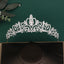 Women's Luxury Rhinestone Alloy Princess Crown Tiara for Bridal Wedding Accessories