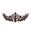 Women's Retro Flower Zircon Princess Crown - Korean Alloy Rhinestone Bridal Headwear Accessories