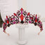 Women's Retro Flower Zircon Princess Crown - Korean Alloy Rhinestone Bridal Headwear Accessories