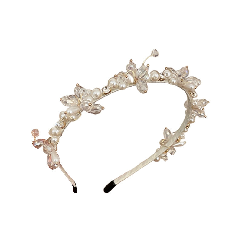 Women's Baroque Pearl & Rhinestone Embellished Hairband