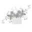 Women's Vintage Floral Imitation Pearl Rhinestone Hair Comb and Bridal Hair Accessory