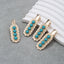 Women's Retro Turquoise Alloy Hair Clip