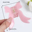 Women's Bow Knot Acetate Hair Claw Clip with Butterfly Design