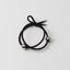 Women's Bow Knot Cloth Hair Tie & Silver Tube Ponytail Hair Rope