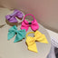 Women's Handmade Bow Knot Hair Clip and Tie - Colorful Korean Style Hair Accessory