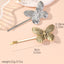 Women's Elegant Vintage Butterfly Hair Clip - Metal Plated Fashion Accessory