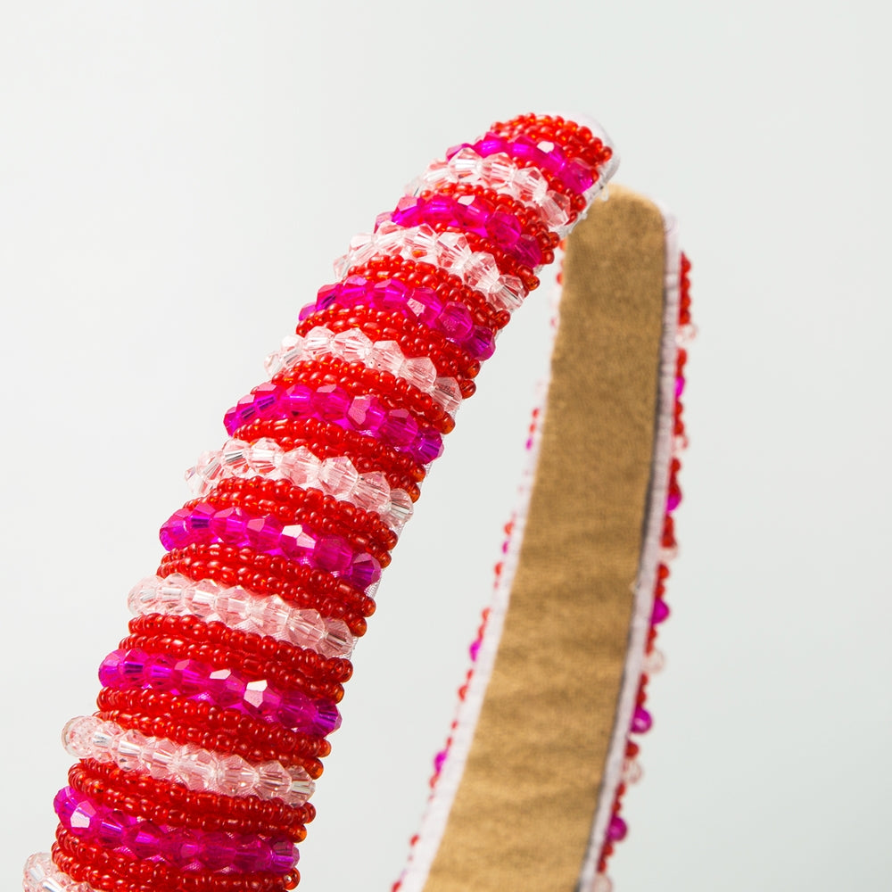 Women's Classic Color Block Crystal Hair Band