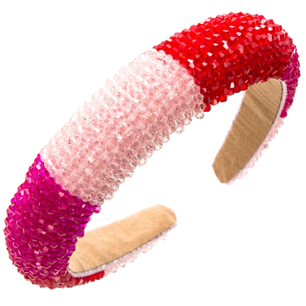 Women's Classic Color Block Crystal Hair Band