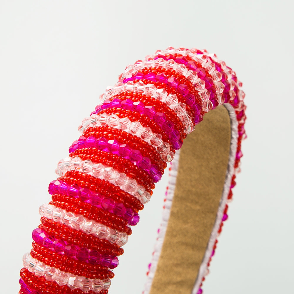 Women's Classic Color Block Crystal Hair Band