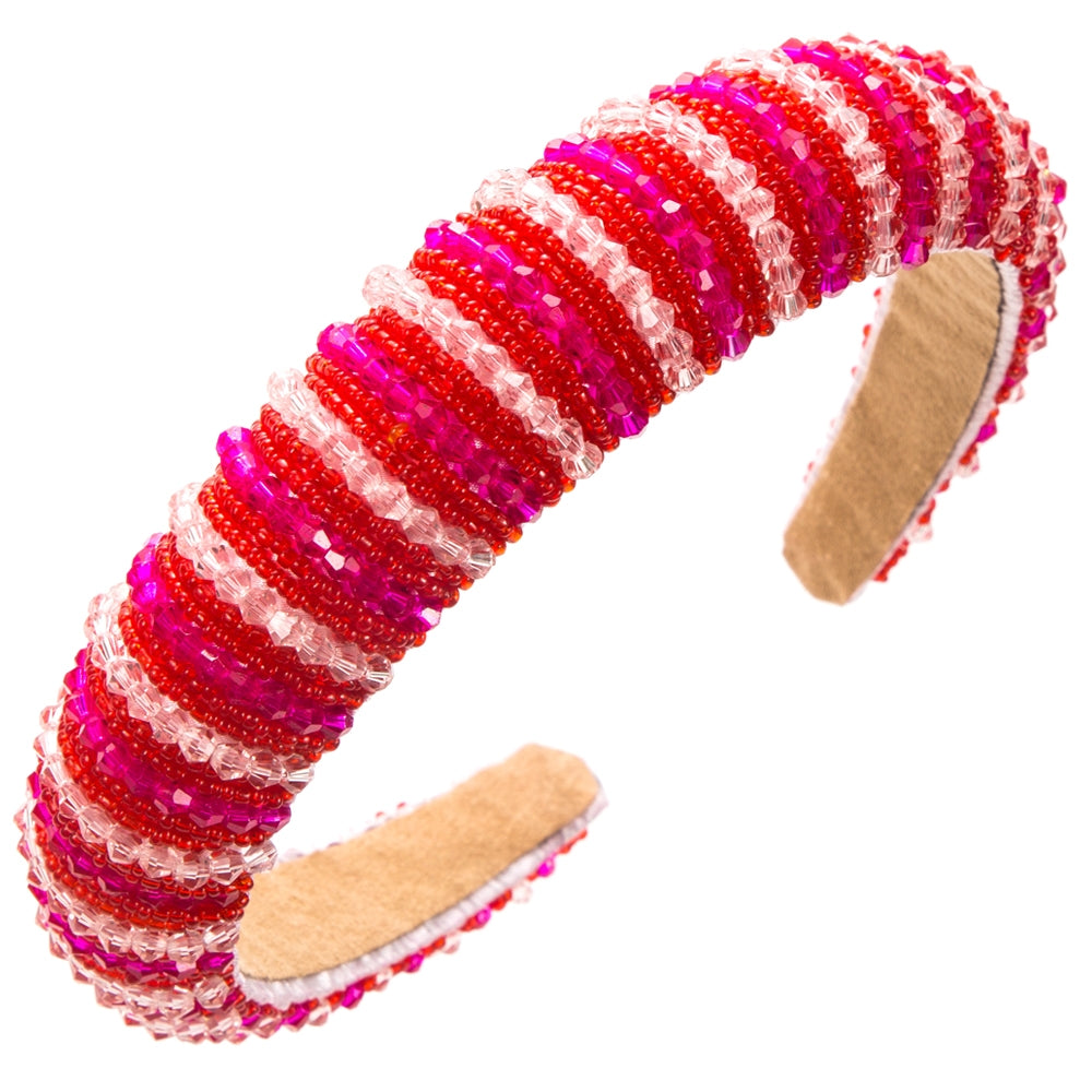 Women's Classic Color Block Crystal Hair Band