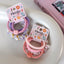 Women's Classic Color Block Rib-Knit Hair Band Set - 4 Piece Dopamine Color Hair Ties