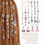 Women's Classic Holiday Dreadlocks Hair Rings with Alloy Spring Pendants