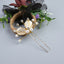 Women's Classic Leaf Pearl Hairpin - Gold U-Shaped Hair Fork with Crystal Accents