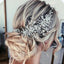 Women's Classic Plaid Crystal Rhinestone Hair Clip and Bridal Hair Crown