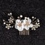 Women's Classic Rhinestone Pearl Hair Comb for Weddings and Parties