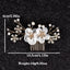 Women's Classic Rhinestone Pearl Hair Comb for Weddings and Parties
