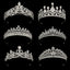 Women's Rhinestone Crown Tiara Headband for Bridal and Party Occasions