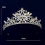 Women's Rhinestone Crown Tiara Headband for Bridal and Party Occasions