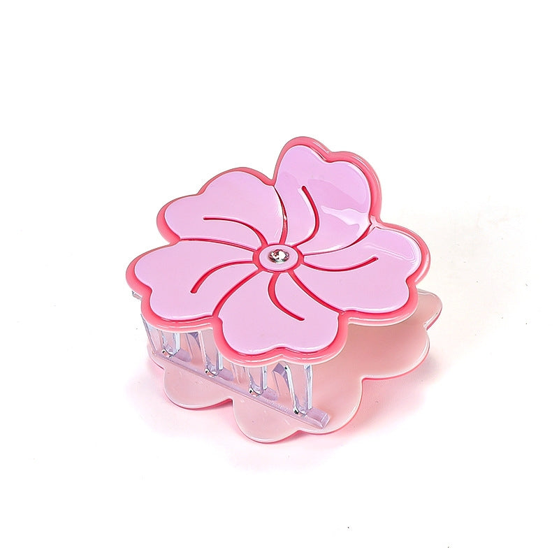 Women's Fashion Flower Acetate Hair Claw Clip