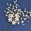 Women's Elegant Flower Pearl Zircon Hairpin Bridal Hair Accessory