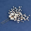 Women's Elegant Flower Pearl Zircon Hairpin Bridal Hair Accessory