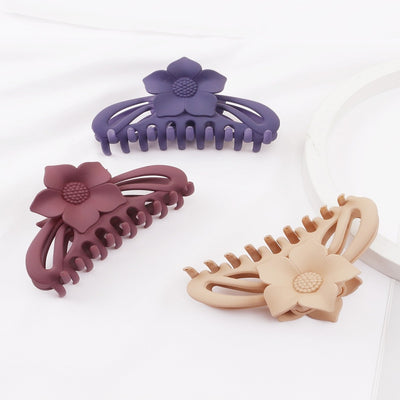 Women's Simple Sunflower & Camellia Hair Claw Clip Set