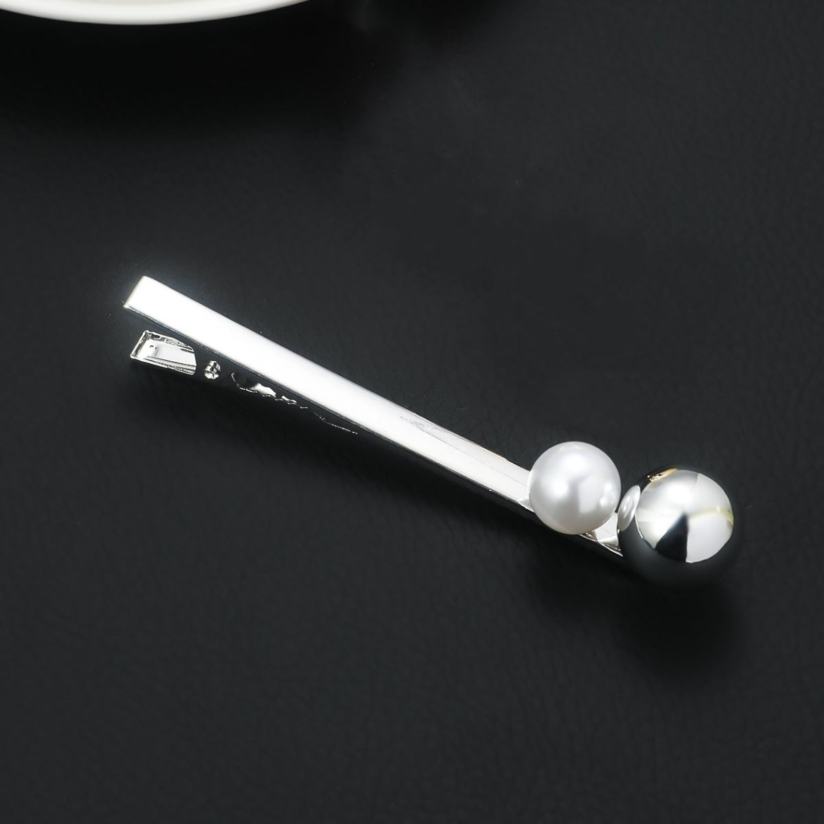 Women's Geometric Metal Pearl Hair Clip