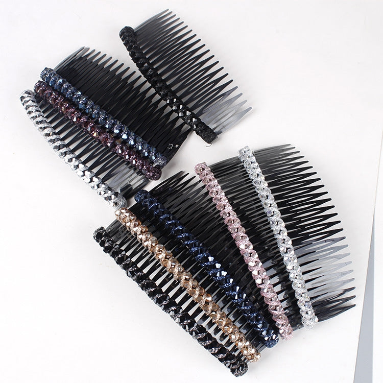 Women's Geometric Rhinestone Hair Comb Accessory