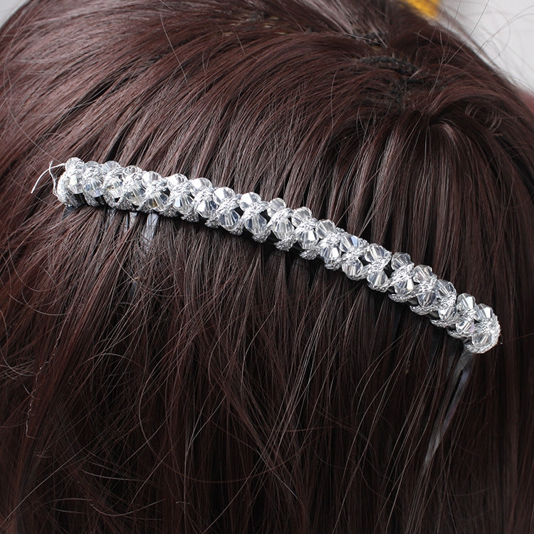 Women's Geometric Rhinestone Hair Comb Accessory