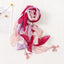 Women's Elegant Ink Painting Heart Print Cotton Linen Tassel Scarf Shawl