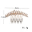 Women's Leaf Design Zircon Inlay Hair Comb and Bridal Hair Accessory Set