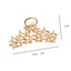 Women's Fashion Pentagram Alloy Hair Claw Clip