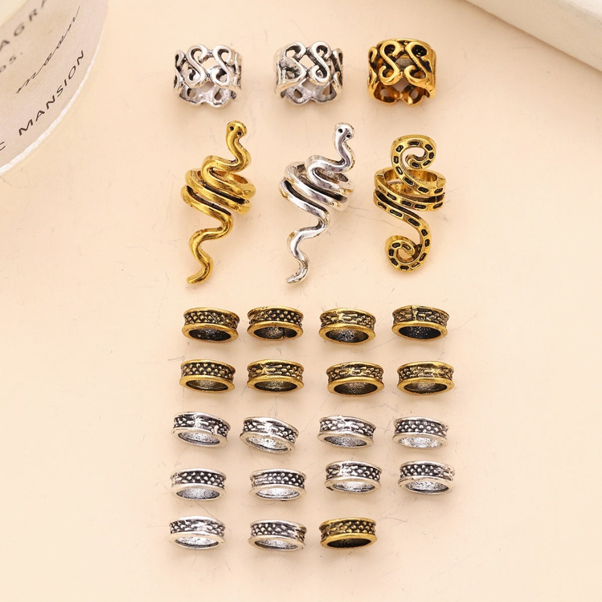 Women's Vintage Snake Alloy Hair Accessory Set