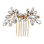 Women's Elegant Geometric Rhinestone Bridal Hair Comb