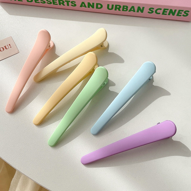 Women's Matte Acrylic Alloy Hair Clip - Large Colorful Cute Hairpin and Shark Clip