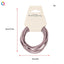 Women's Simple Style Elastic Hair Tie Set - Solid Color Rubber Bands