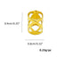 Women's Solid Color Metal Hollow Out Hair Buckle with 9mmx8mm Dreadlock Bead Rings for DIY Hair Accessories