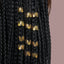 Women's Metal Hollow Out Hair Buckle with 8mm Iron and Aluminum Hair Extensions