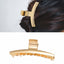 Women's Glossy Metal Plating Hair Claw Clip