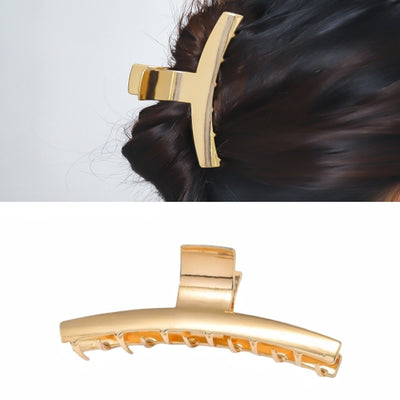Women's Glossy Metal Plating Hair Claw Clip