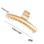 Women's Glossy Metal Plating Hair Claw Clip