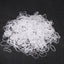 Women's Solid Color TPU Elastic Hair Bands - Transparent White Hair Ties