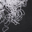 Women's Solid Color TPU Elastic Hair Bands - Transparent White Hair Ties