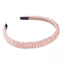 Women's Rhinestone Beaded Wide Hairband - Versatile Anti-Slip Headband