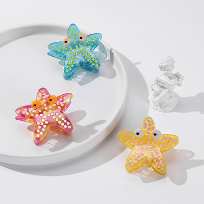 Women's Elegant Starfish Acetate Hair Claw Clip