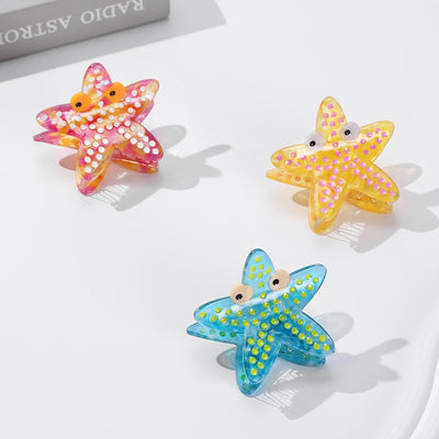 Women's Elegant Starfish Acetate Hair Claw Clip