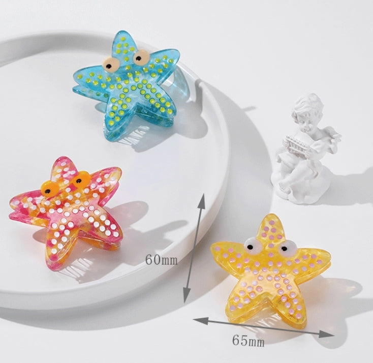 Women's Elegant Starfish Acetate Hair Claw Clip