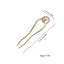 Women's U-Shape Pearl Hairpin - Korean Style Alloy Hair Accessory