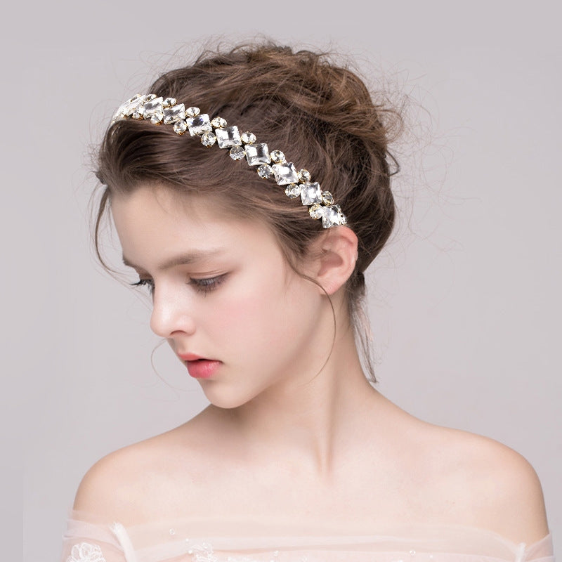 Women's Elegant U-Shape Rhinestone Hairband